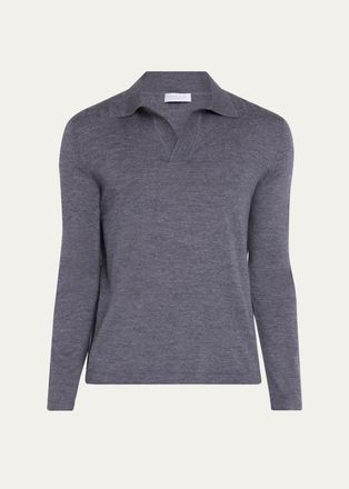 Gabriela Hearst Mens Frome Cashmere Polo Shirt