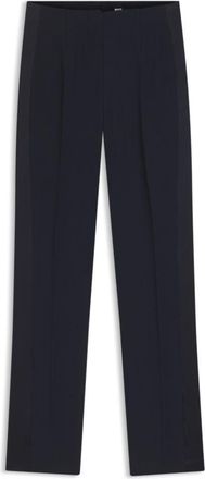 BOSS Straight-fit pants in matte fabric