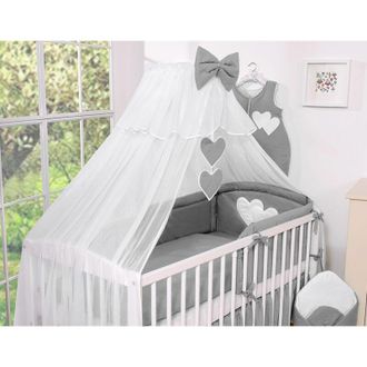 OEM Mosquitera De Gasa - Corazones Colgantes Antracita