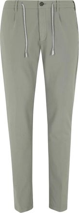 Eleventy Slim-fit Broeken - Heren - Slim Fit Broeken - Groen - W31 - Leer - Broeken