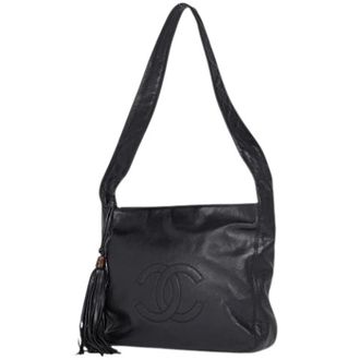 Chanel Pre-owned Shoulder Bags, female, Black, Size: ONE SIZE Pre-owned Vintage Shoulder Bag