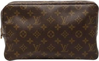 Louis Vuitton Pre-owned Clutches, female, Brown, Size: ONE SIZE Pre-owned Trousse Toilette 28