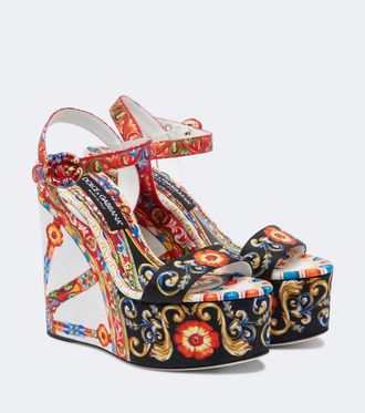 Dolce & Gabbana Carretto platform sandals