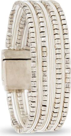 Saachi Scarlett Beaded Layered Wrap Bracelet in Silver at Nordstrom Rack