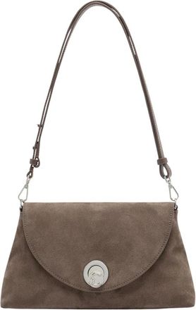 Coccinelle Nikla Suede Medium - Dames - Schoudertassen - Bruin - ONE Size - Su&egrave;de - Tassen