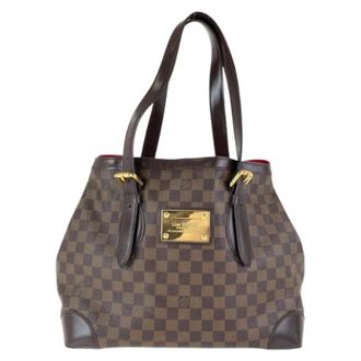 Louis Vuitton Pre-owned Tote Bags, female, Brown, Size: ONE SIZE Pre-owned Canvas Tote Bag