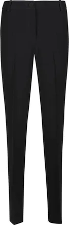 Federica Tosi Black Acetate Blend Formal Pants