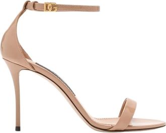 Dolce & Gabbana Schoenen, Dames, Beige, 40 EU, Sandalen met hoge hak