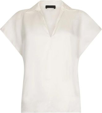 Liu Jo Blusa Scollo V - Dames - Blouses - Wit - XS - Overhemden