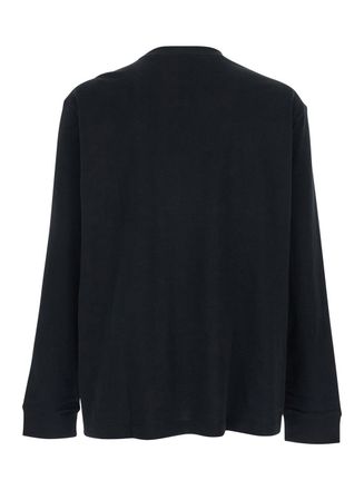 Calvin Klein Logo-Embroidered Cotton T-Shirt - Black