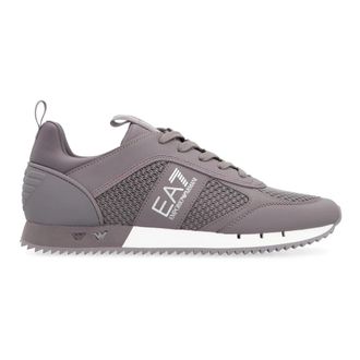 Emporio Armani X8X027 Woven Sneaker - Heren - Sneakers - Grijs - 41 EU - Leer - Schoenen