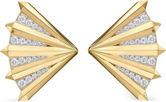 Phillips House 14kt geelgouden Fan Aura oorbellen