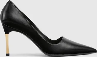 Gucci Womens Bombshell Pump, Black, Leather