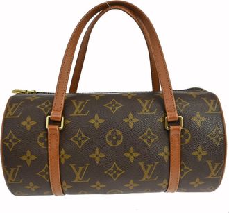 Louis Vuitton Papillon Monogram Canvas Brown Canvas Handbag (Pre-Owned)