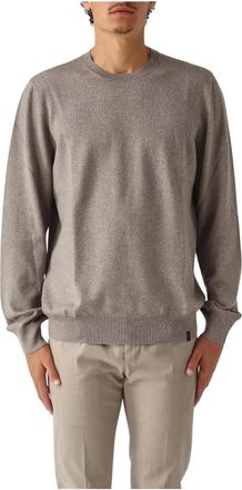 Fay Truien & Vesten, Heren, Beige, M, Maglia Girocollo F.12