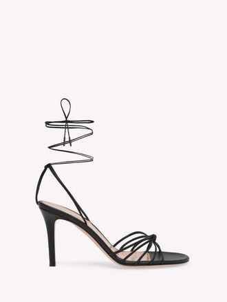 Gianvito Rossi Gwyneth 85 Sandals in Black Nappa at Nordstrom, Size 35.5