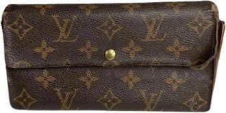 Louis Vuitton Pre-owned Leren Portemonnee - Dames - Vintage Accessoires - Bruin - ONE Size - Leer - Vintage