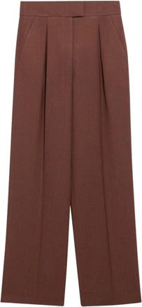 Valentino Garavani Wijde broek - Dames - Wijde Broeken - Bruin - M - Broeken