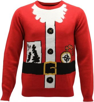 Generic Mens Red Santa Christmas Jumper, Size M [Medium] - Santa Jumper