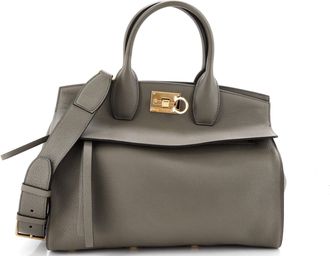 Ferragamo Studio Satchel Leather Medium