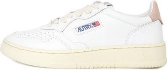 Autry Medalist Leather Low White Pink AULM-LL16