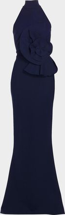 La Petite Robe Di Chiara Boni Hebana Halter Rosette Gown