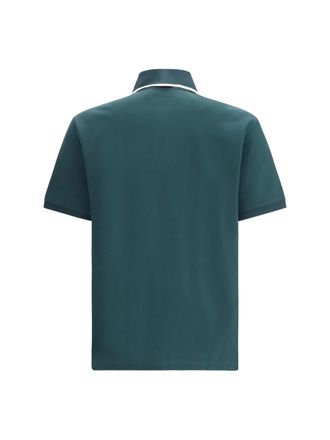 Gucci Logo-Embroidered Cotton Polo - Green