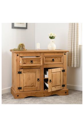 Seconique Corona 2 Door 2 Drawer Sideboard in Natural