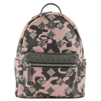 MCM Pre-owned Calf Backpack - Dames - Pre-owned - Veelkleurig - Maat: ONE Size Leer