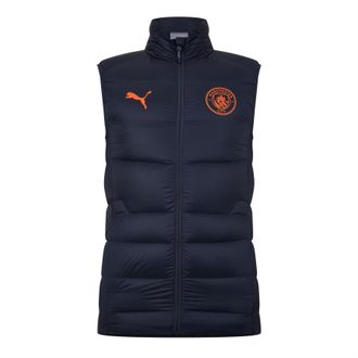 Puma Heren Casuals Manchester City FC Donsbodywarmer (Marineblauw)