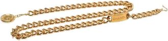 Chanel Pre-owned Vintage Logo Chain Belt - Dames - Vintage Accessoires - Geel - ONE Size - Vintage