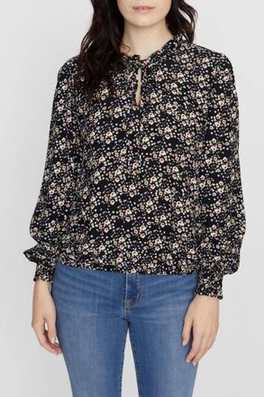 Sanctuary Resolution Smocked Sleeve Blouse In Winter Fresh