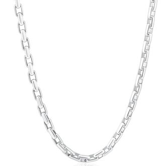 Pompeii3 Mens 14k Gold (53gram) or Platinum (99gram) 5mm Link Chain Necklace 22