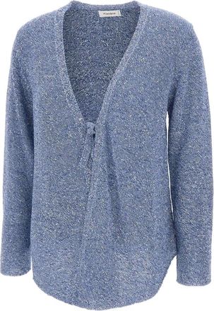 KANGRA Truien & Vesten, Dames, Blauw, S, Pailletten, Cardigan met pailletten