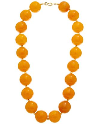 Kenneth Jay Lane Plated Beaded Necklace