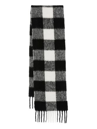 Worst Behavior Rania fringed-edge scarf - men - Alpaca Wool/Wool/Polyamide - One Size - Black