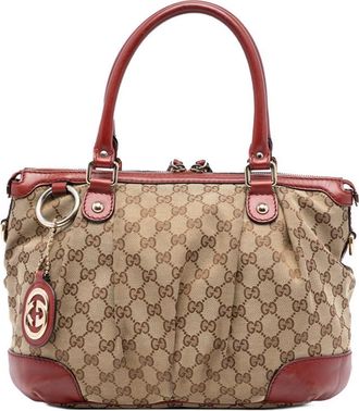 Gucci Pre-owned Gucci GG Canvas Sukey Satchel 247902 002123