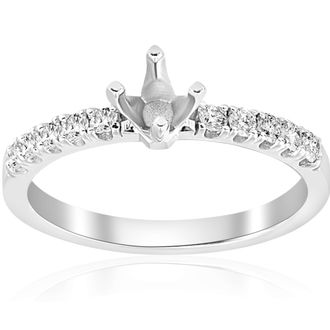 Pompeii3 1/4ct Diamond Engagement Ring Setting 14k White Gold Mount