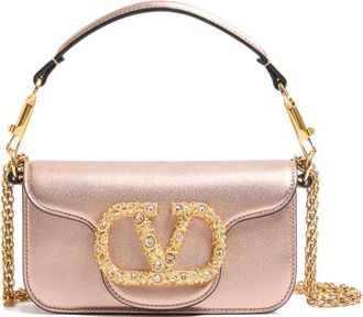 Valentino Garavani Loc Small Leather Shoulder Bag