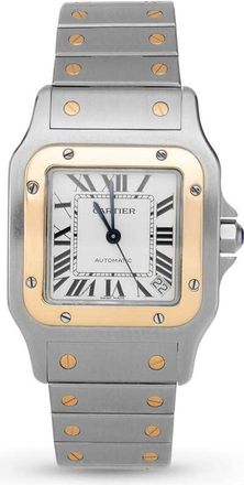 Cartier Pre-owned Cartier Santos De Cartier Galbee Xl Quartz White Dial Unisex Watch 2823