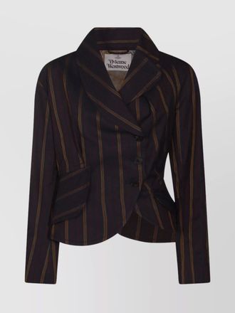 Vivienne Westwood striped blazer with long sleeves and pockets