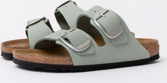 Birkenstock Womens Arizona Sandals in Sage Green Leather - Size UK 7.5