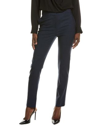 Oscar De La Renta Oscar De La Renta Long Wool-Blend Skinny Pant