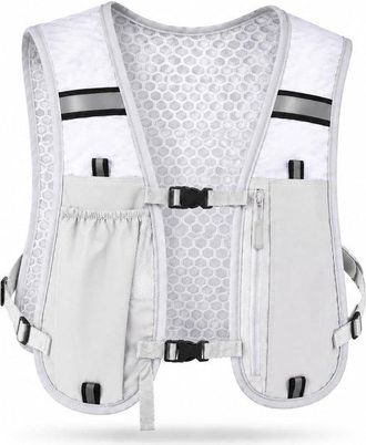 OEM Chaleco Unisex Para Correr, Ajustable Y Transpirable, 3 Bolsillos De Almacenamiento Y Detalles Reflectantes, Ciclismo Y Maratones, Vegetal