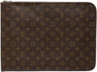 Louis Vuitton Pre-owned Poche Documents Portfolio - Dames - Vintage Clutch - Bruin - ONE Size - Vintage