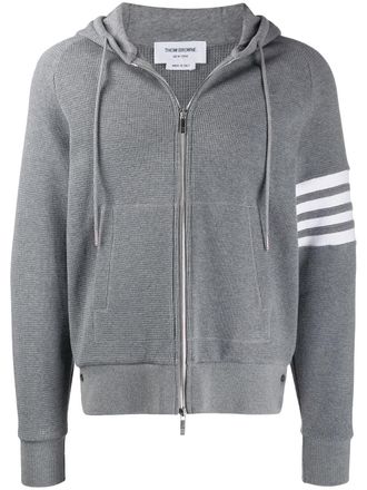 Thom Browne Hoodie met rits - Grijs