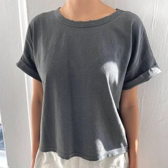 Le Bon Shoppe Womens Vintage Fille Tee In Washed Black