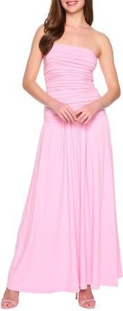 Susana Monaco Ruched Tube Maxi Dress in Ballerina at Nordstrom Rack, Size X-Small