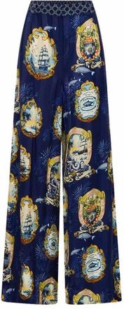 Camilla Mujer, Pantalones, Azul, Talla: M