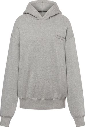 Philosophy di Lorenzo Serafini logo-embroidered cotton hoodie - women - Cotton - S - Grey